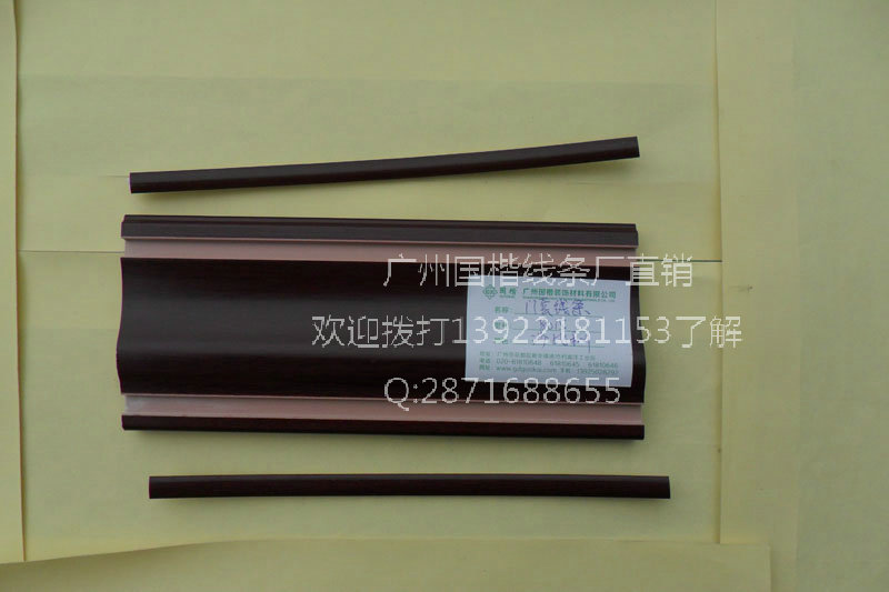 门业图片-木塑线条8高分双压条木塑门套线条M8015图片